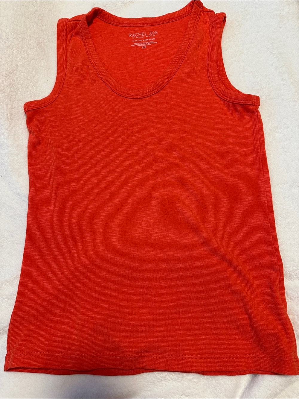 Rachel Zoe Women's Bright Red Scoop Neck Tank